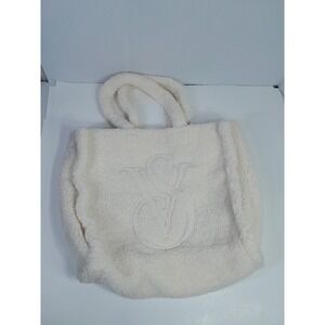 NWT VICTORIA'S SECRET SHERPA TOTE  WHITE